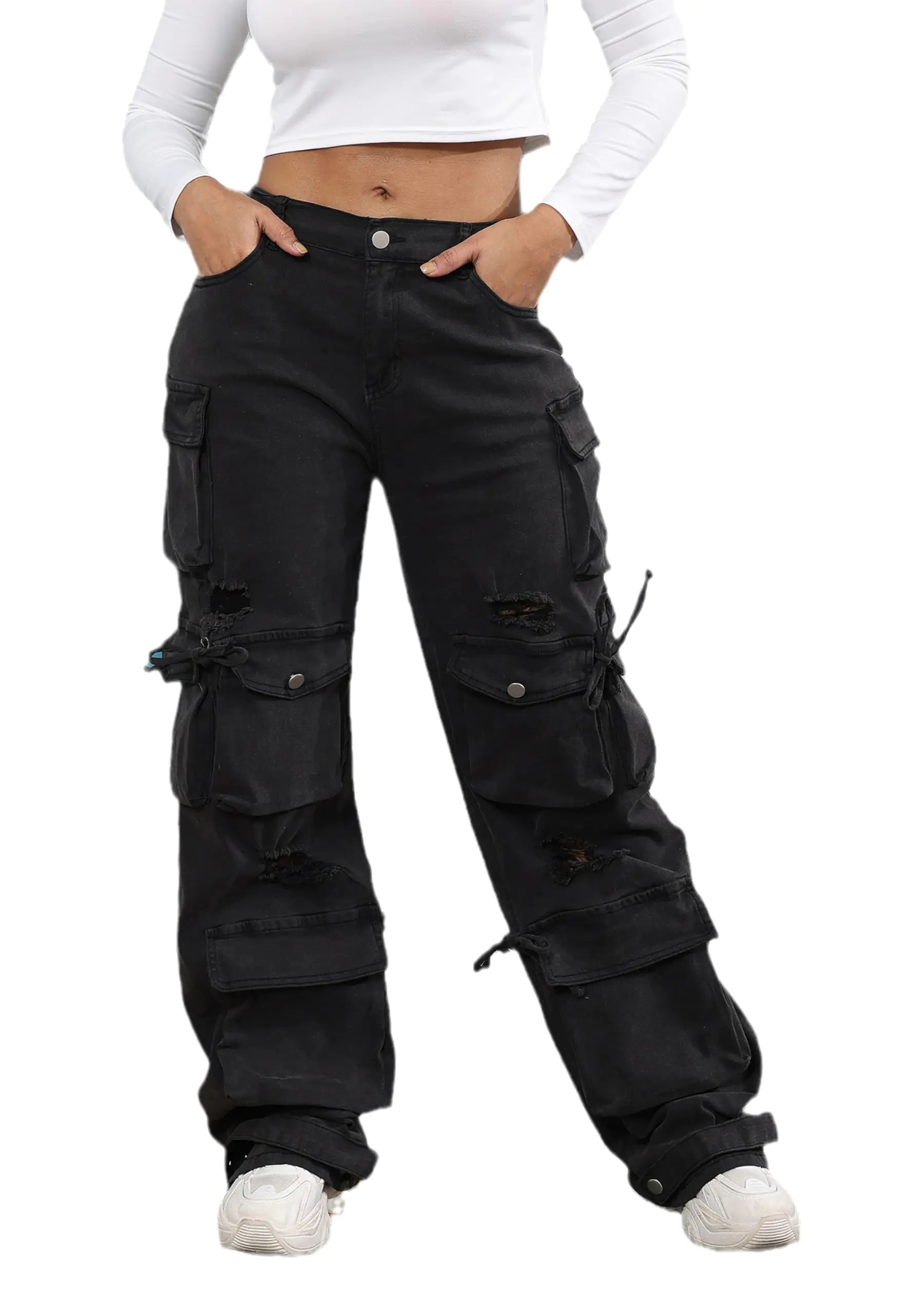 Ryehack Women’s Baggy Jeans Y2k Cargo Jeans