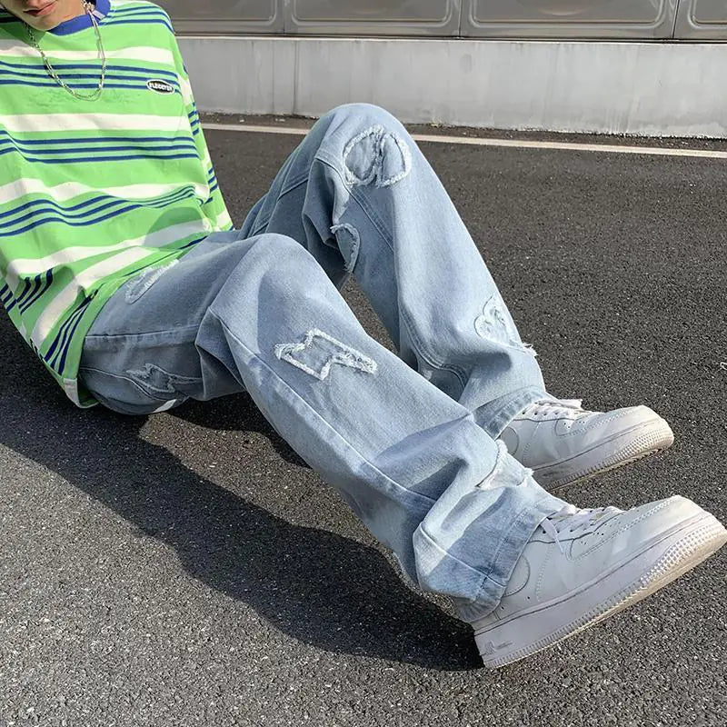 TKPA Urban Graffiti Wide-Leg Jeans