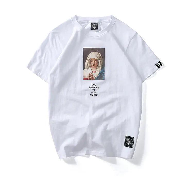 Men's Casual Couple T-Shirt - Streetwear Mona Lisa Tee