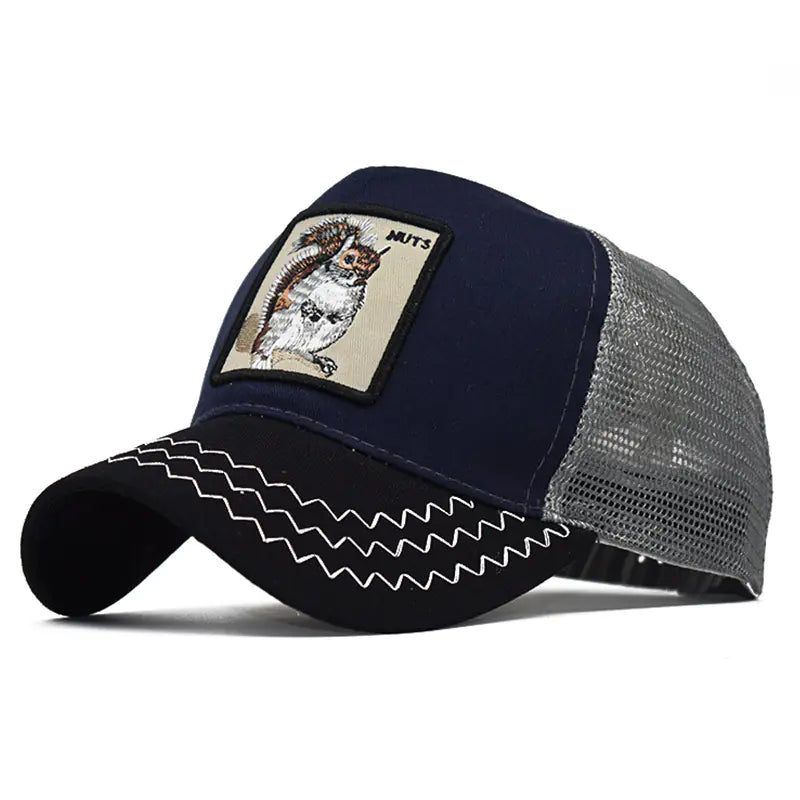 Spring Animal Embroidery Snapback Cap for Streetwear