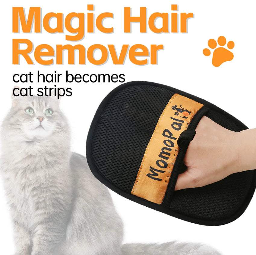 Pet Electrostatic Hair Removal Glove – Orange
