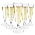 CALBODE 50 Pack New Clear Plastic Champagne glasses