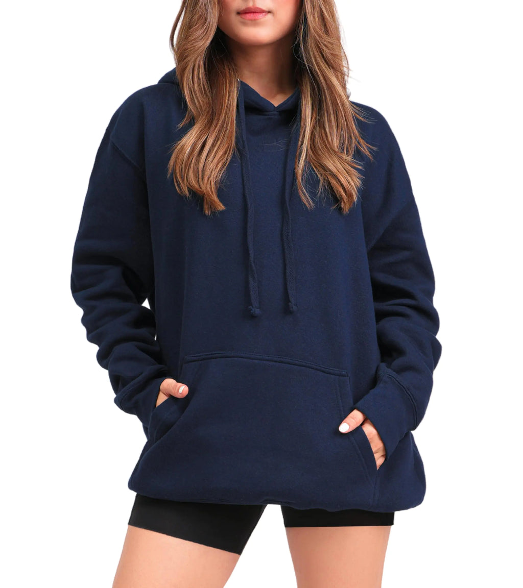 Aon Apparel Navy Blue Hoodie For Women