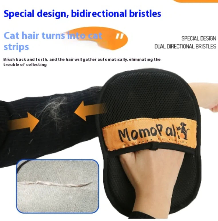 Pet Electrostatic Hair Removal Glove – Orange