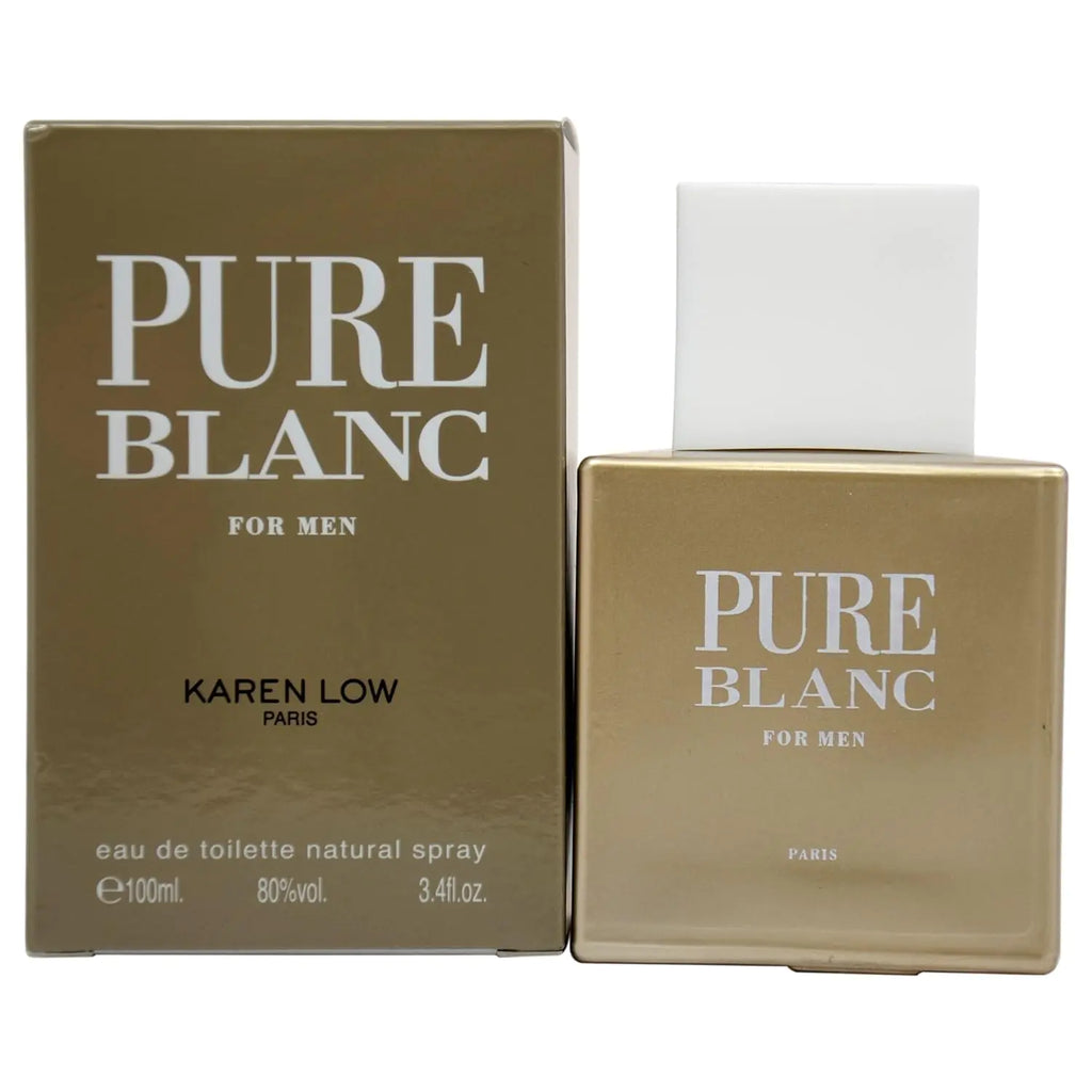 Karen Low Pure Blanc Eau De Toilette Spray for Men 3.4 Ounce