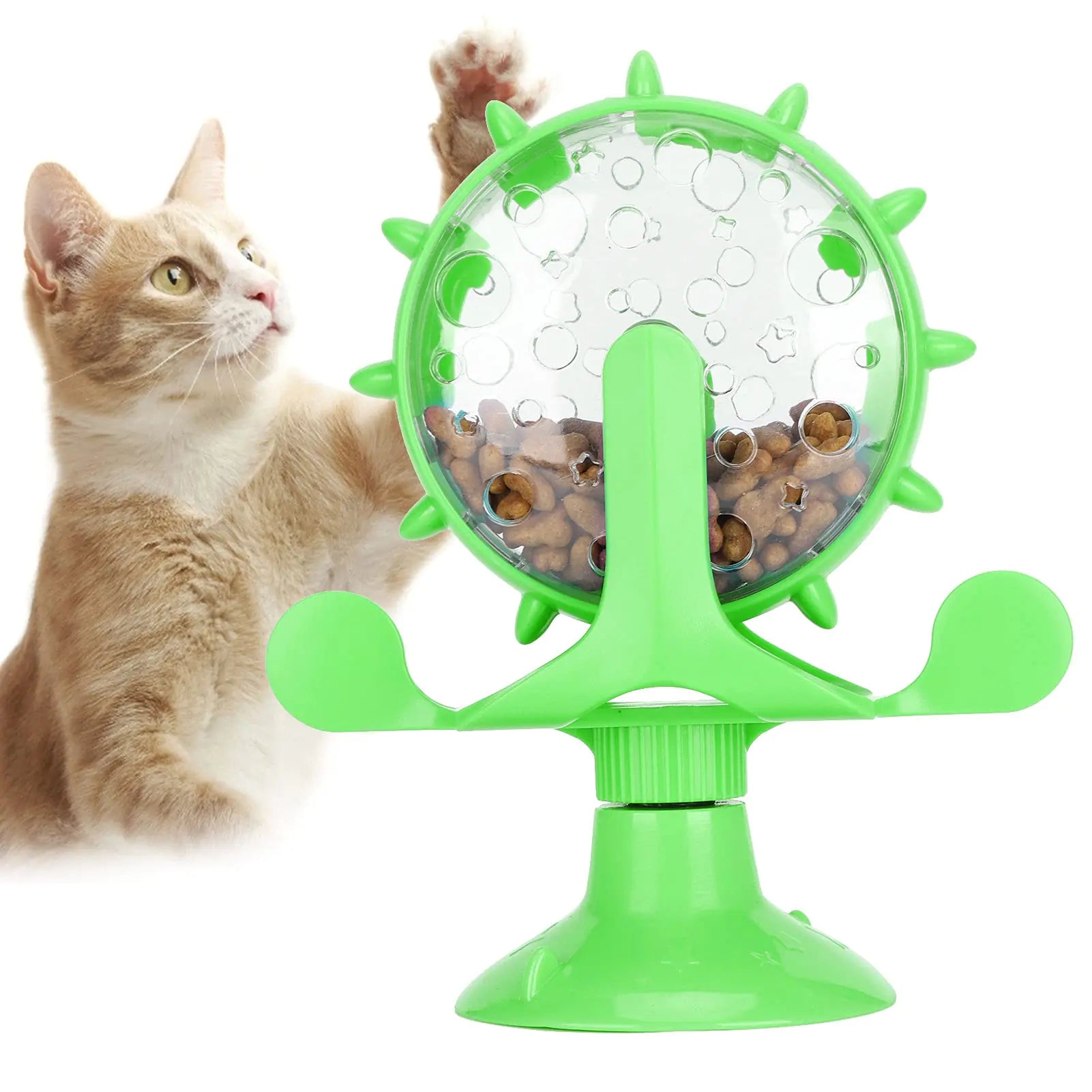 Pet Toy Rotation Cat Puzzle Toy Food Leakage