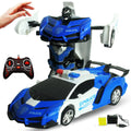 Remote Control Transforming Car Robot Toy for Kids