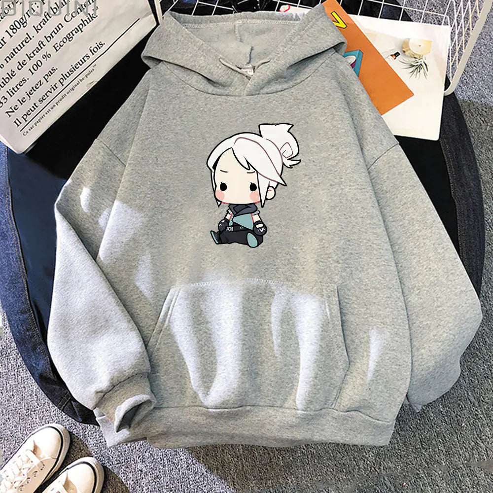 Anime Jett Playful Hoodie - Women’s Street Style