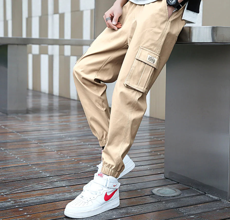 Men’s Urban Cargo Trousers with Stylish Cuffs