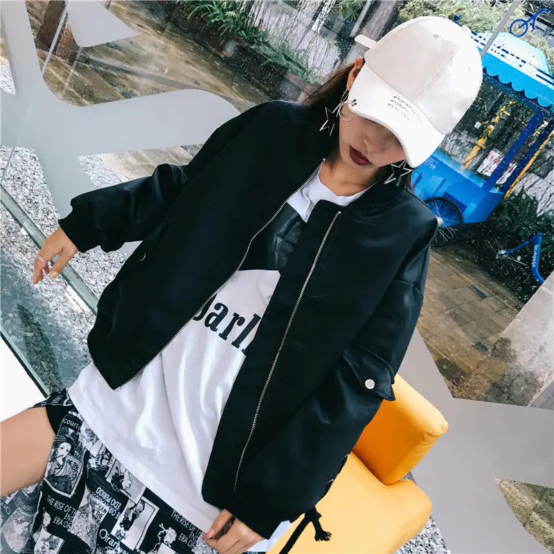 Pilot Jacket, Baseball Jacket, Loose Student Short Coat