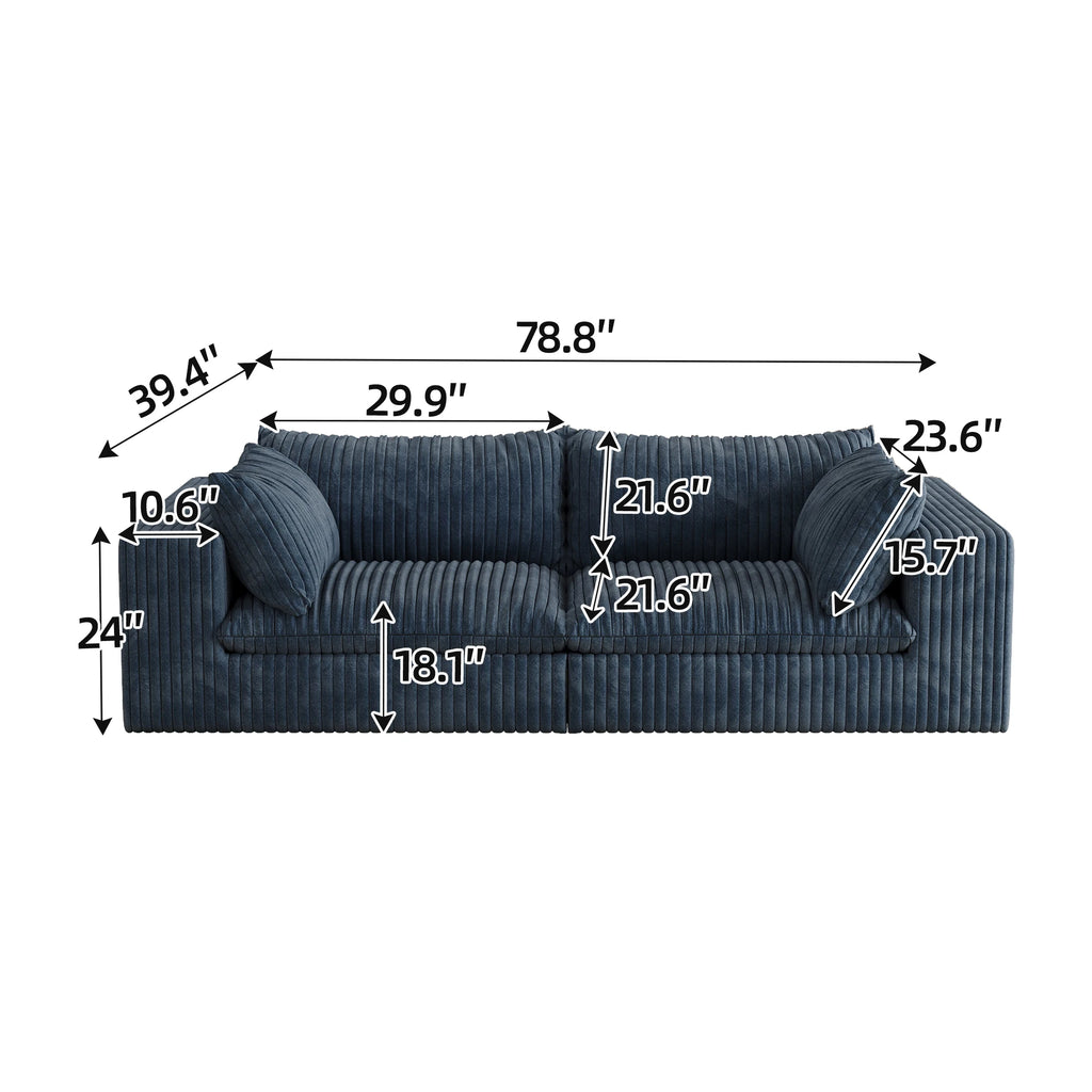 JIYI Boneless Sofa Cloud Style Vacuum Compressed Sofa Set For Modern Living Rooms