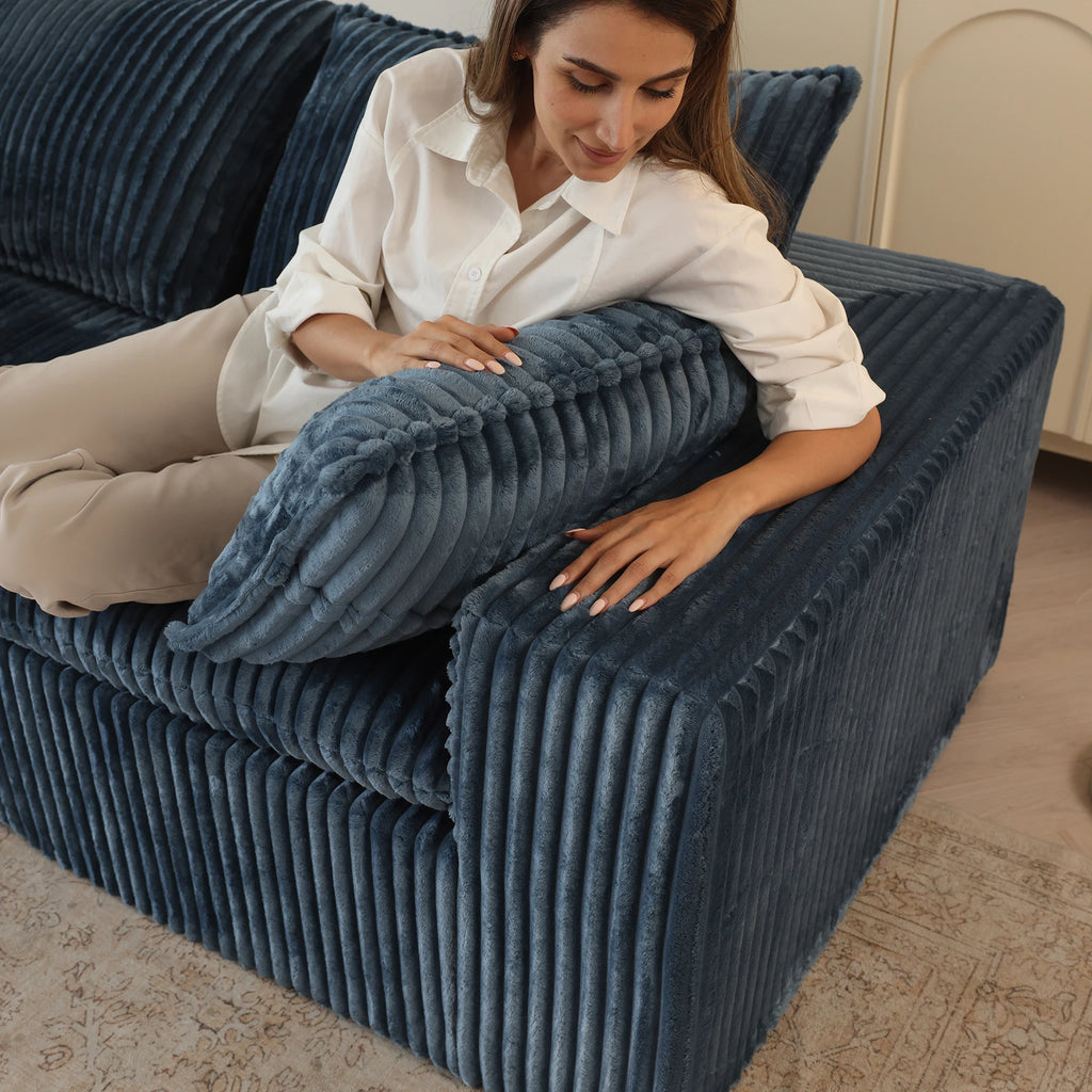 JIYI Boneless Sofa Cloud Style Vacuum Compressed Sofa Set For Modern Living Rooms