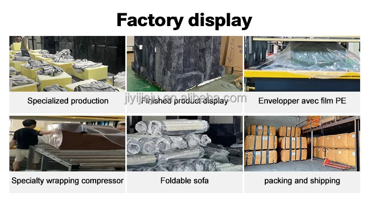 JIYI Boneless Sofa Cloud Style Vacuum Compressed Sofa Set For Modern Living Rooms