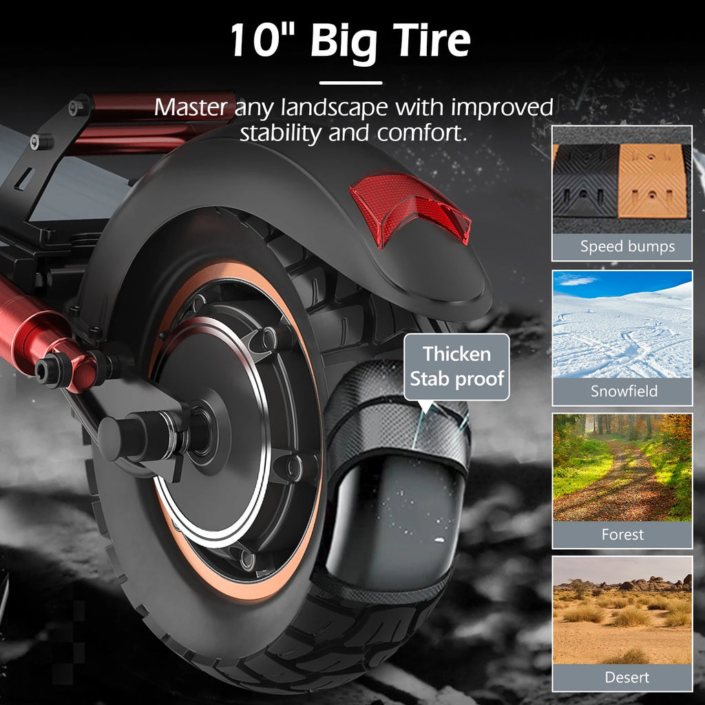 US EU Warehouse Two Wheels AOKDA A1 10" Inch 48V 800W 12.5ah 150kg All Terrain Electric Scooter Powerful E Scooter