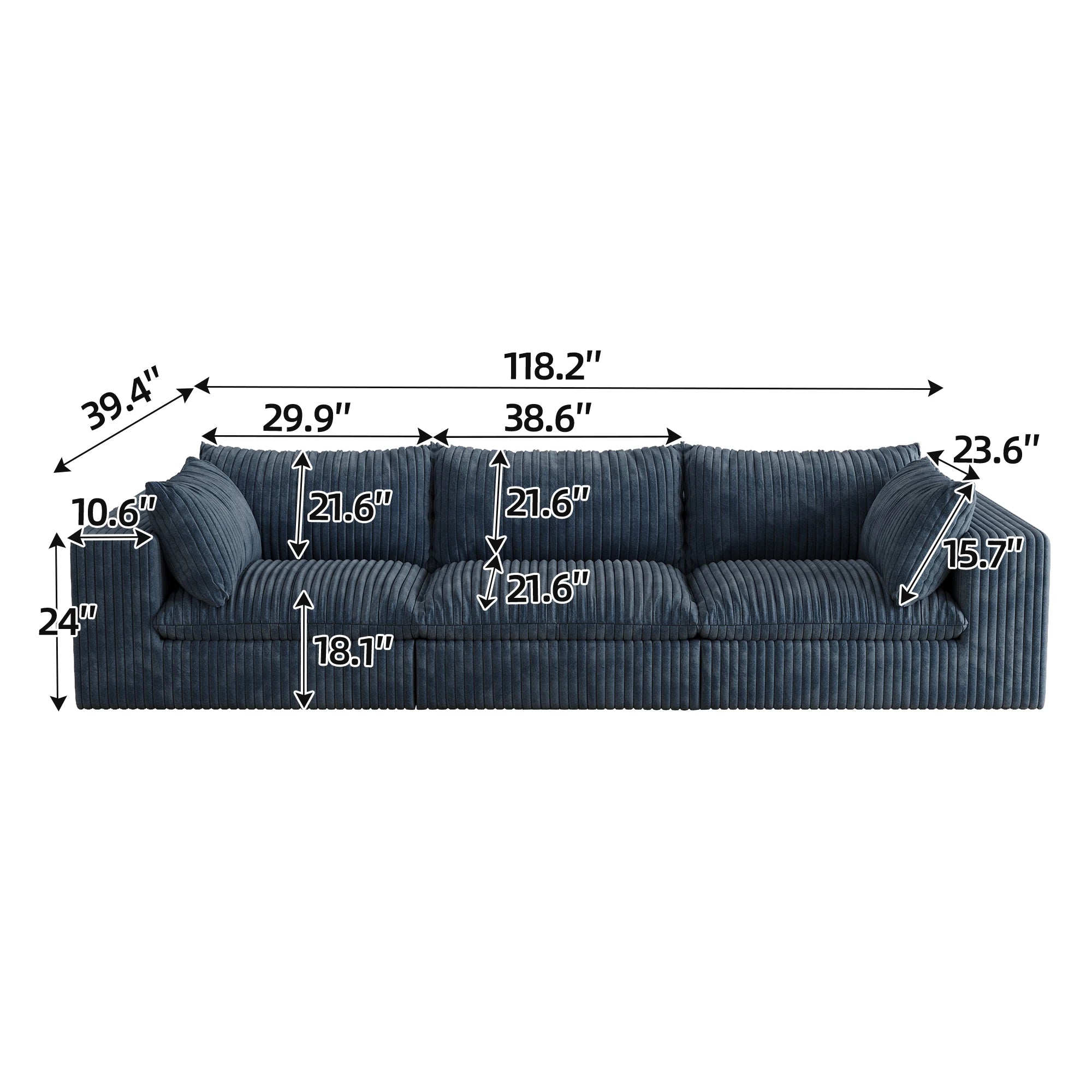 JIYI Boneless Sofa Cloud Style Vacuum Compressed Sofa Set For Modern Living Rooms