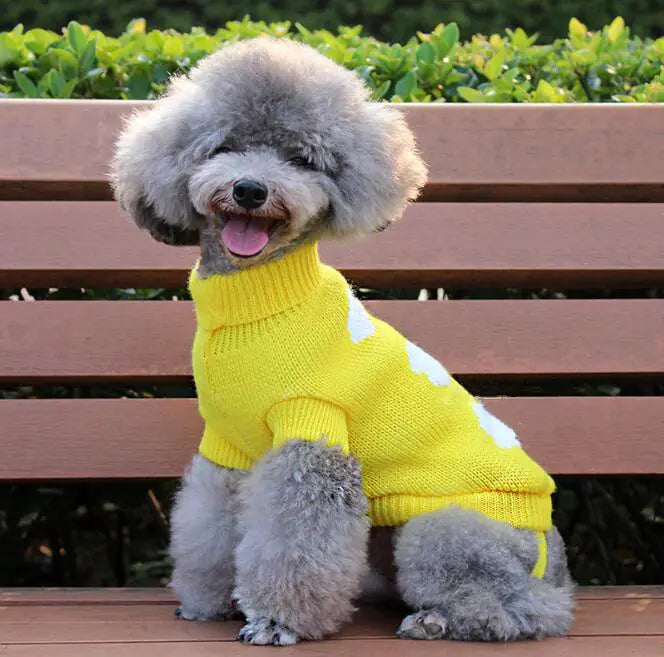 Dog Sweater, Pet Clothing, Knitted Pet Outfit