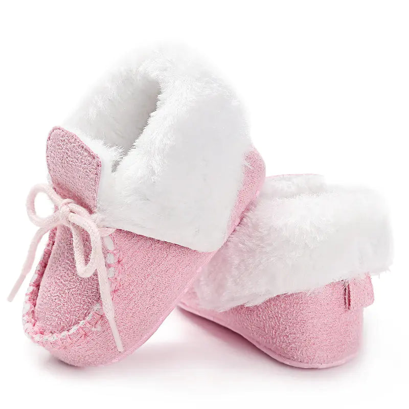 New Winter Plush Baby Cotton Shoes for 0-1 Year Olds