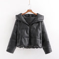 Warm Cotton Jacket, PU Leather Coat, PU Jacket