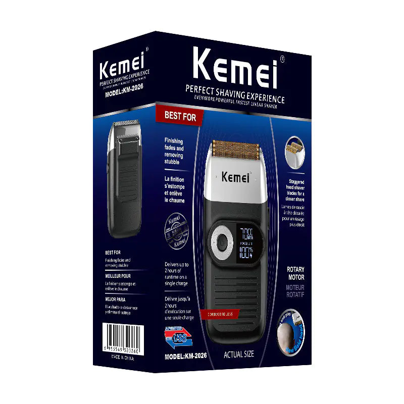 KM-2026 Military Grade Lithium Battery Hair Clipper