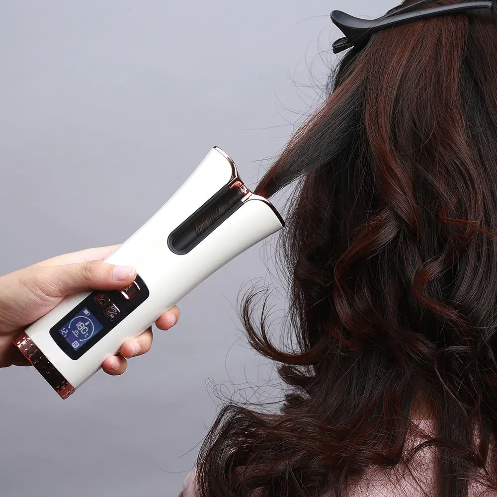 Portable Automatic Curling Iron - Mini Wireless Travel Device