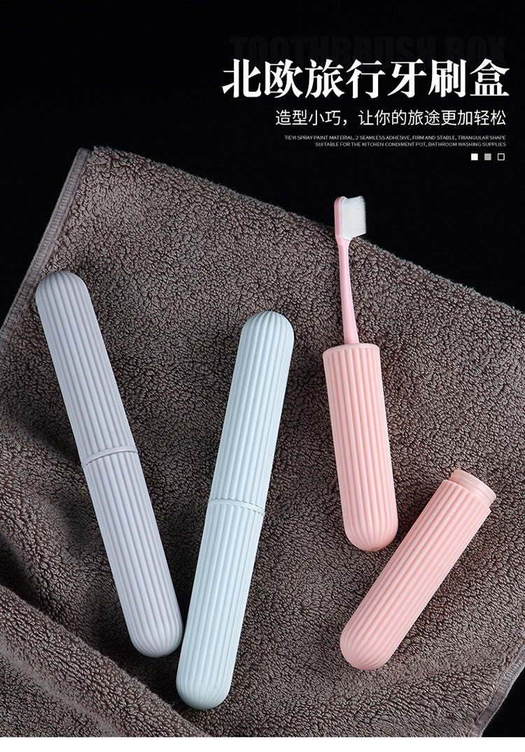 Portable Travel Toothbrush Box Camping Toothbrush Protect Outdoor Dust-Proof Tooth Brush Tube Cover Protect Bathroom Accessories