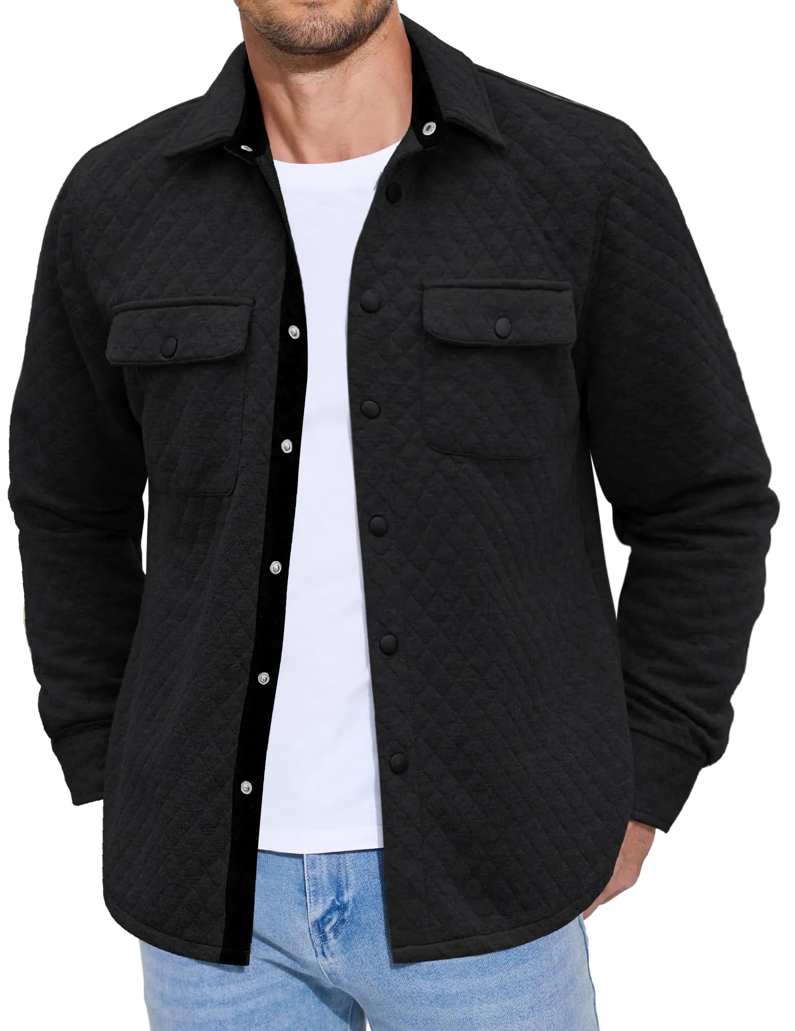 COOFANDY Mens Casual Lightweight Shirt Jacket