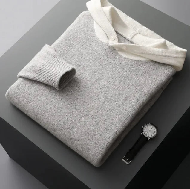 Casual Knitted Hoodie