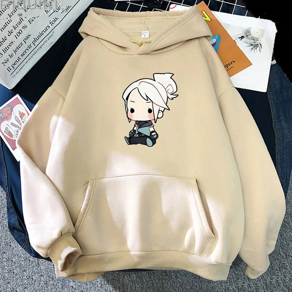 Anime Jett Playful Hoodie - Women’s Street Style