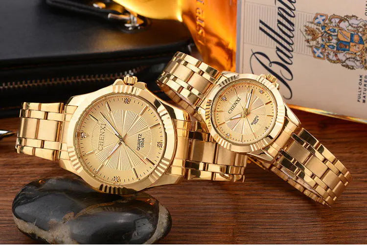 Waterproof Quartz Couple Watch - Deluxe Morning Watch