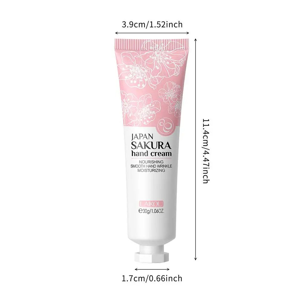 Collagen Sakura Hand Cream Skin Soften Nourish Anti-drying Deep Moisturizing Skin Care Cracked Repair Products