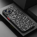 Luxury Black Graffiti Phone Case