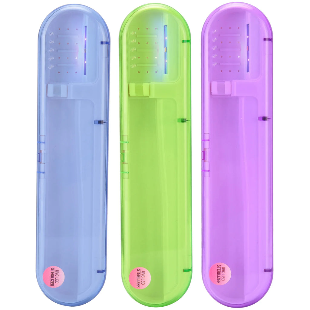 Toothpaste Cleaner ZL‑08L UV LED Toothbrush Holder Cleaner ABS Portable Ultraviolet Toothpaste Cleaner