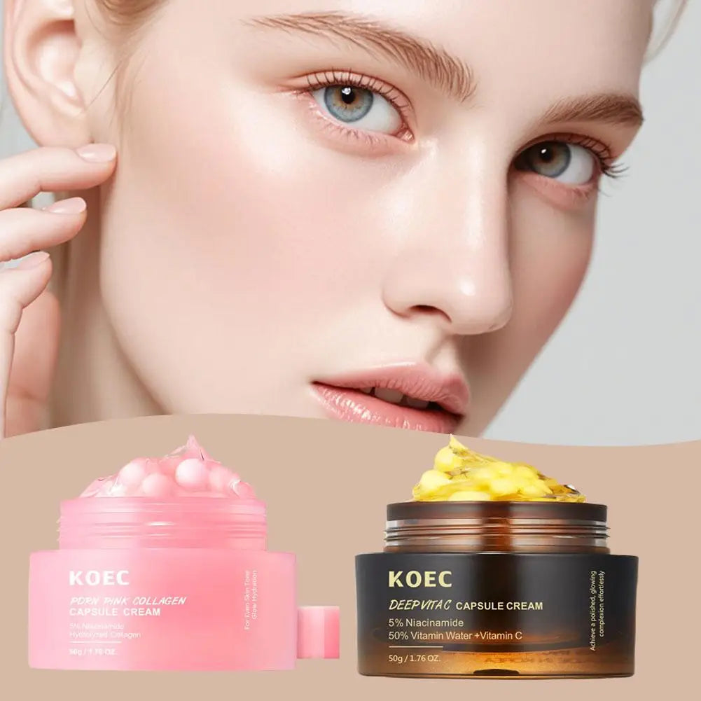 Koec Collagen Capsule Cream Deep Moisturizing Hydrating Strengthening Skin Barrier Long-lasting Nourishing Gentle Skin Care