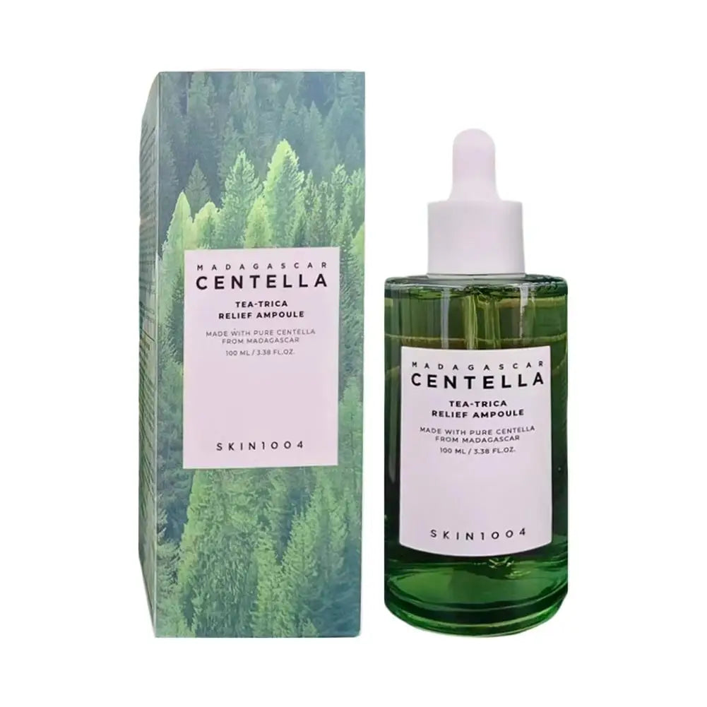 Centella Asiatica Serum 100ml Deep Hydration & Moisturizing Repair Soothes Breakouts Pink Salt Essence Korean Skincare
