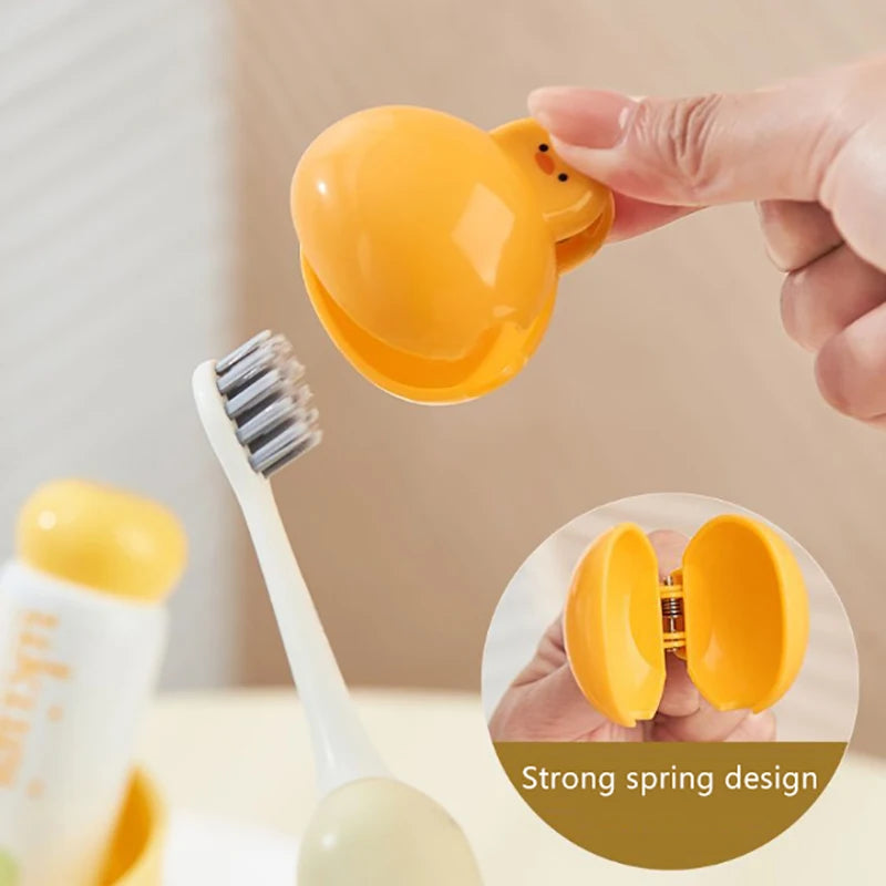 Portable Toothbrush Head Cover Dustproof Toothbrush Protective Cap Portable Plastic Clip For Household Travel Bathroom