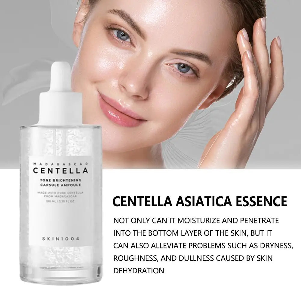 Centella Asiatica Serum 100ml Deep Hydration & Moisturizing Repair Soothes Breakouts Pink Salt Essence Korean Skincare