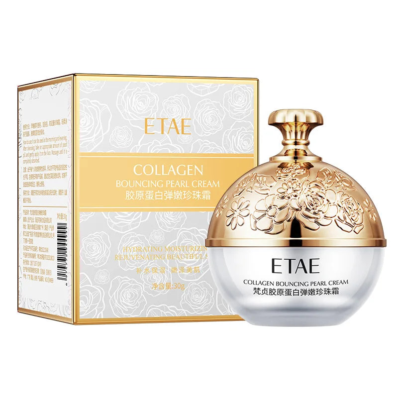 Anti-Wrinkle Face Cream Collagen Pearl Firming Lift Fade Fine Lines Caviar Moisturizing Smooth Brighten Korean Skin Care Product