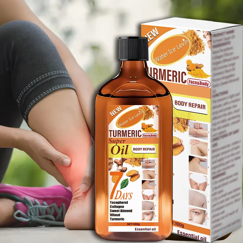 Turmeric Skin Care Essential Oil, Moisturizing and Brightening Effect, Gentle, Smooth, Delicate, Easy to Absorb, Repair and Brighten Skin. Suitable for Men and Women.