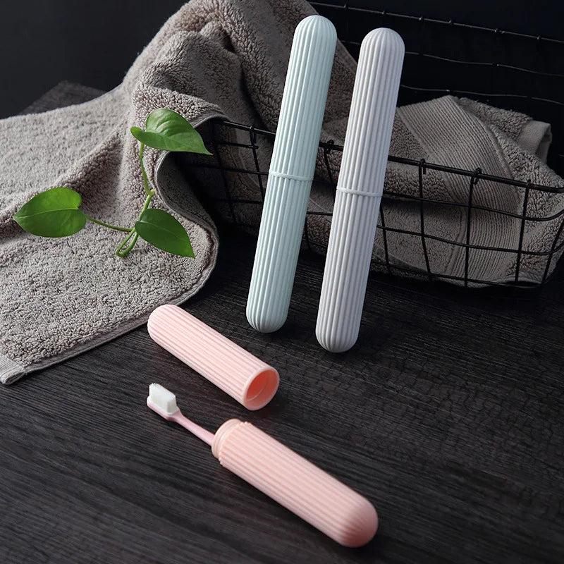 Portable Travel Toothbrush Box Camping Toothbrush Protect Outdoor Dust-Proof Tooth Brush Tube Cover Protect Bathroom Accessories