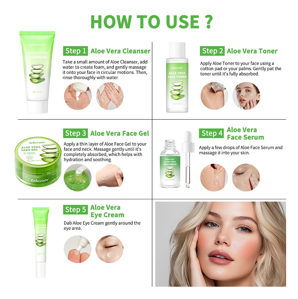 Multi-skin Care Aloe Vera Skin Care Set Deep Moisturizing