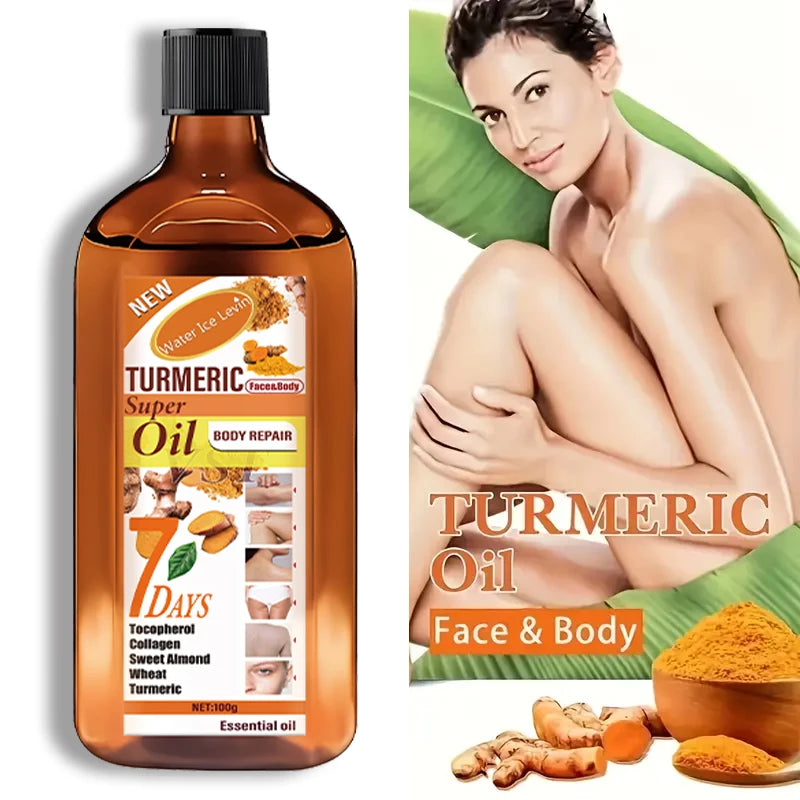 Turmeric Skin Care Essential Oil, Moisturizing and Brightening Effect, Gentle, Smooth, Delicate, Easy to Absorb, Repair and Brighten Skin. Suitable for Men and Women.