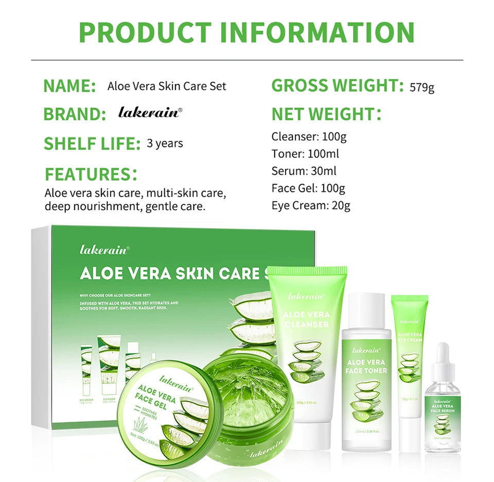 Multi-skin Care Aloe Vera Skin Care Set Deep Moisturizing