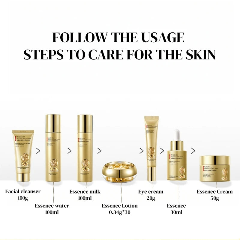 Placenta Skin Care Seven-Piece Set