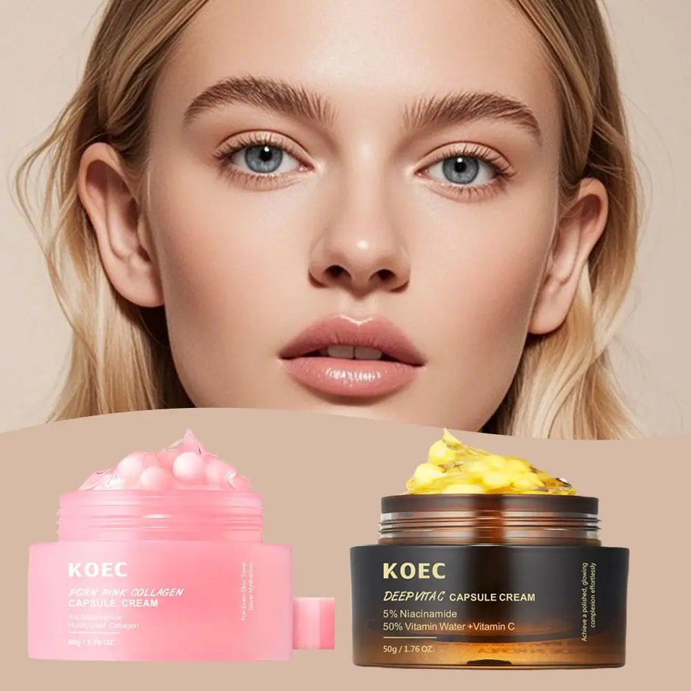 Koec Collagen Capsule Cream Deep Moisturizing Hydrating Strengthening Skin Barrier Long-lasting Nourishing Gentle Skin Care