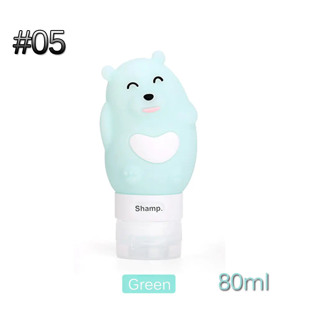 Travel Silicone Mini Bottles Set for Shampoo & Cosmetics