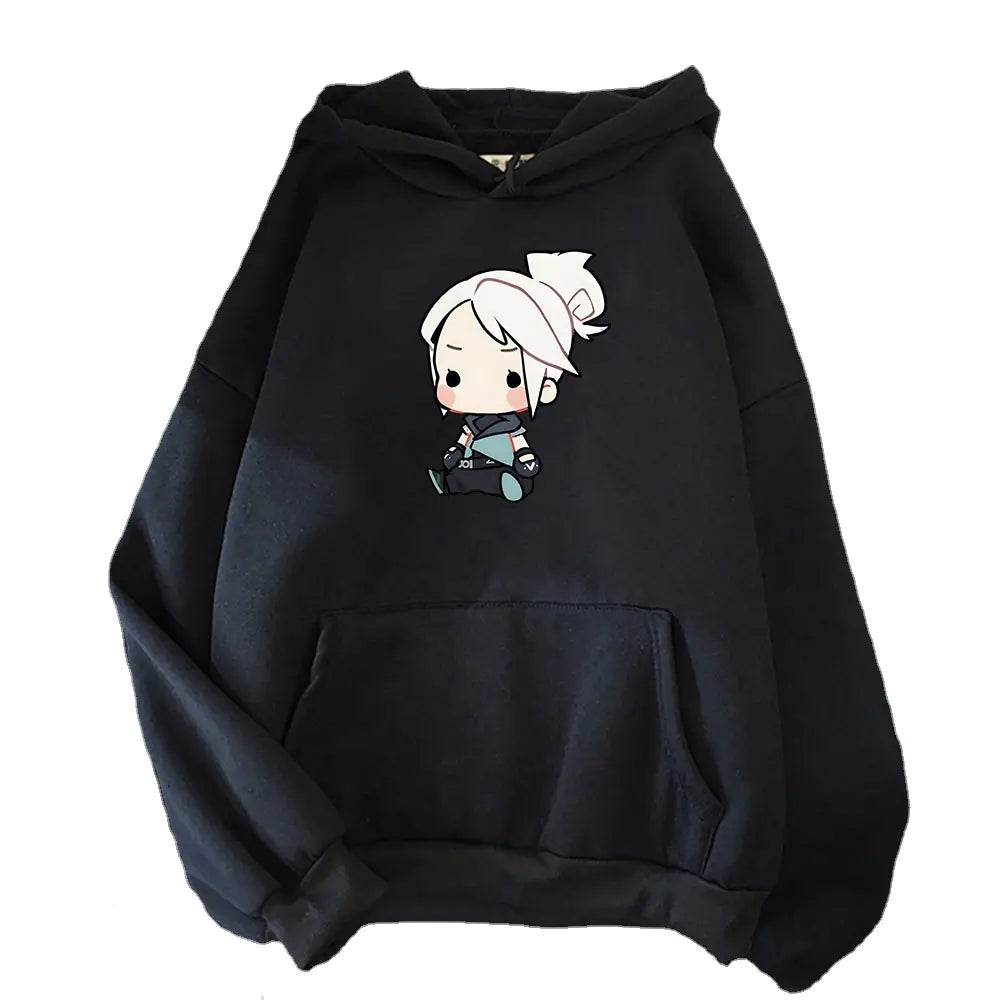 Anime Jett Playful Hoodie - Women’s Street Style