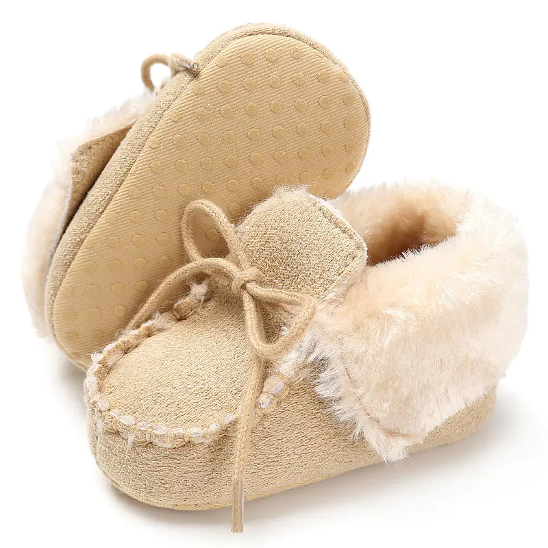 New Winter Plush Baby Cotton Shoes for 0-1 Year Olds