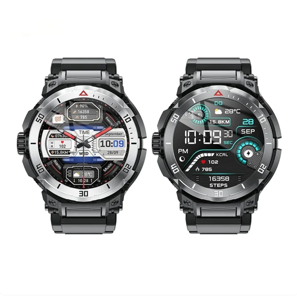 SyncWatch with Integrated Earbuds