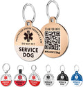 MYLUCKYTAG Service Dog Tag QR Code Stainless Steel Pet ID