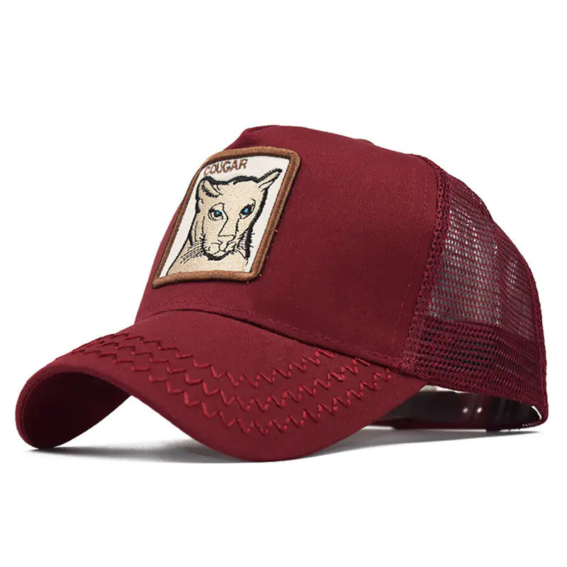 Spring Animal Embroidery Snapback Cap for Streetwear